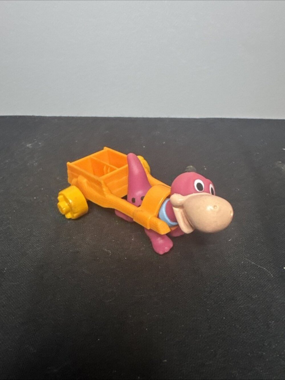 Vintage Flinstones Baby Dino And Cart
